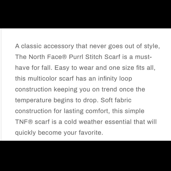 🆕 The North Face Purrl Stitch Scarf - Picture 9 of 12